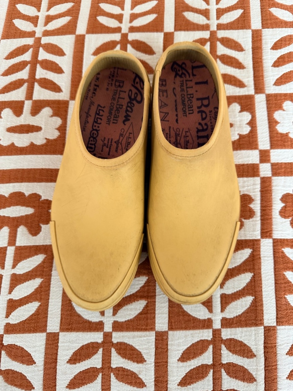 L.L. Bean Women's Yellow Slip-On Clogs